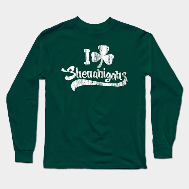 I Clover Shamrock Shenanigans Long Sleeve T-Shirt by mintipap